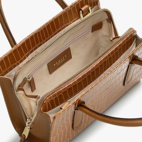 Radley London Liverpool Street Croc - Leather Bag - Picture 2 of 8